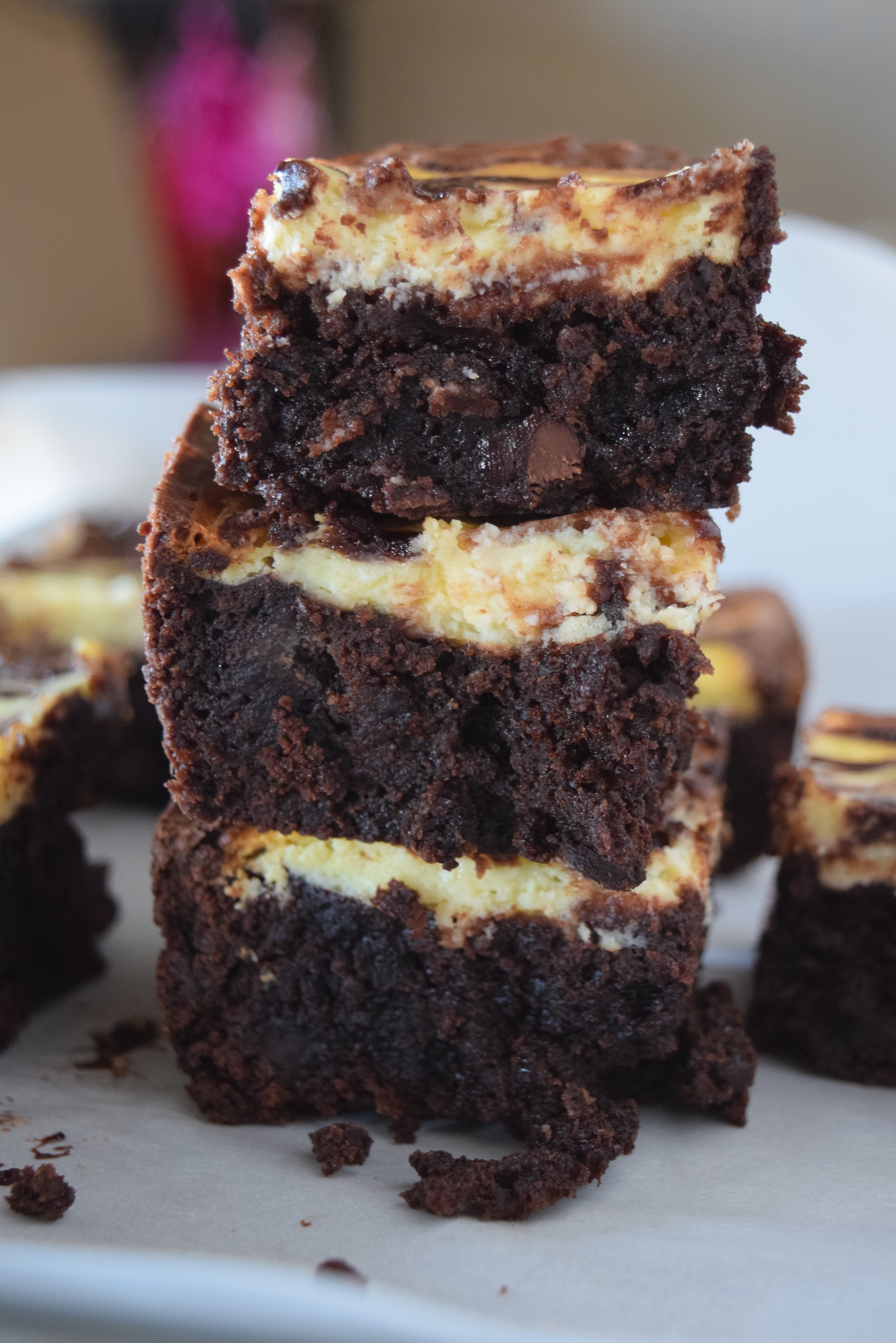 The Easiest Cream Cheese Swirl Brownies - A Simplified Life