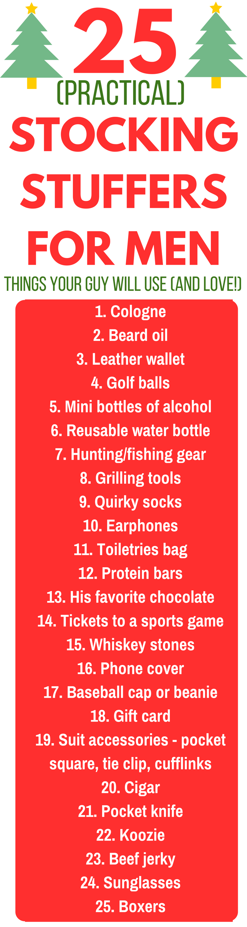 25 Practical Stocking Stuffers For Men - A Simplified Life