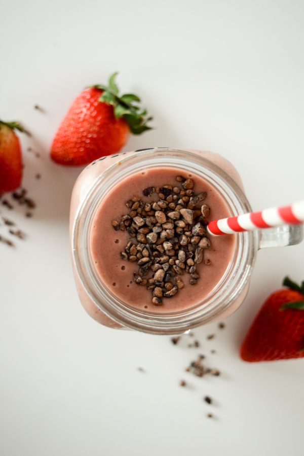 Chocolate Covered Strawberry Smoothie