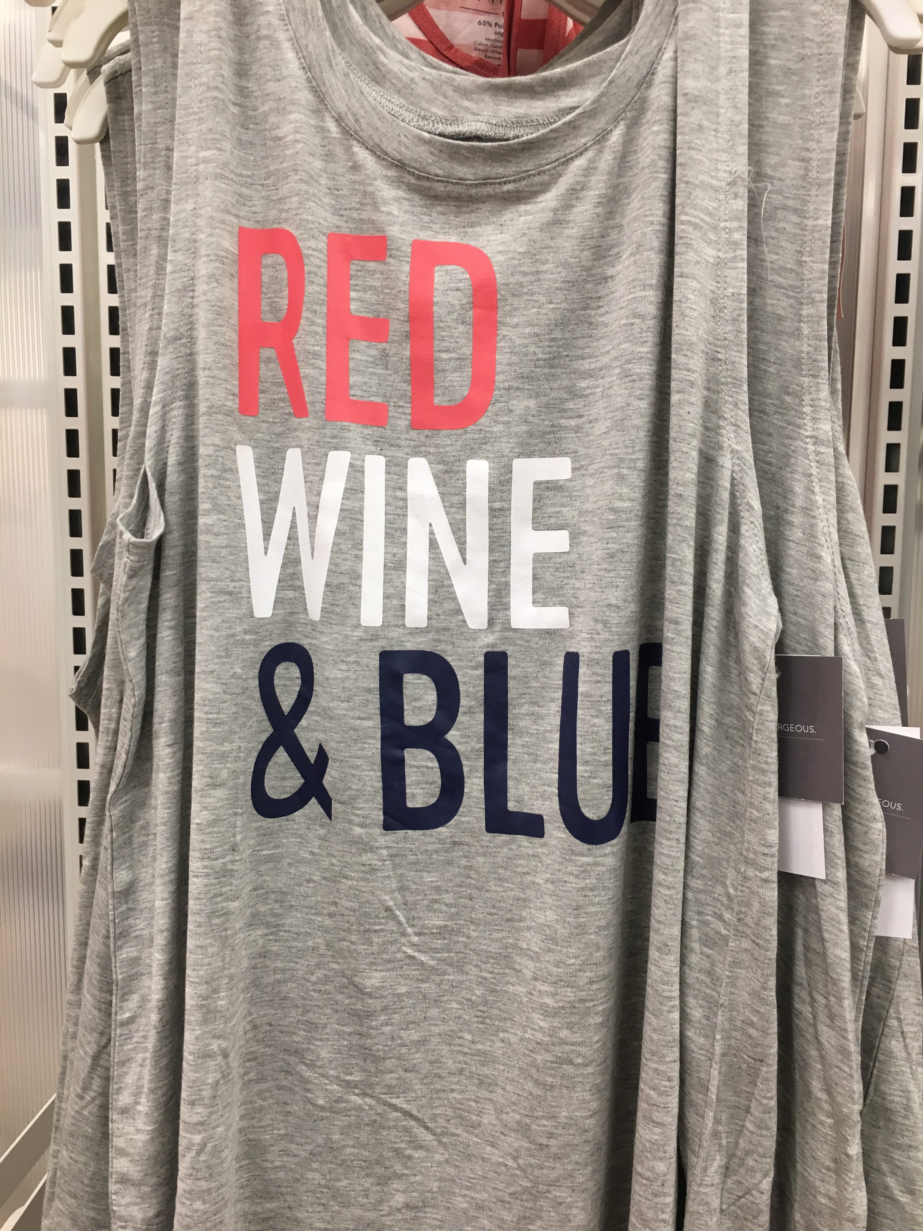 red wine and blue tank | 4th of july tank 