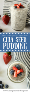 chia seed pudding | chia seed pudding recipe | paleo breakfast | whole30 breakfast