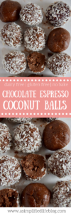 No Bake Chocolate Espresso Balls | Gluten Free Dessert | Dairy Free Dessert