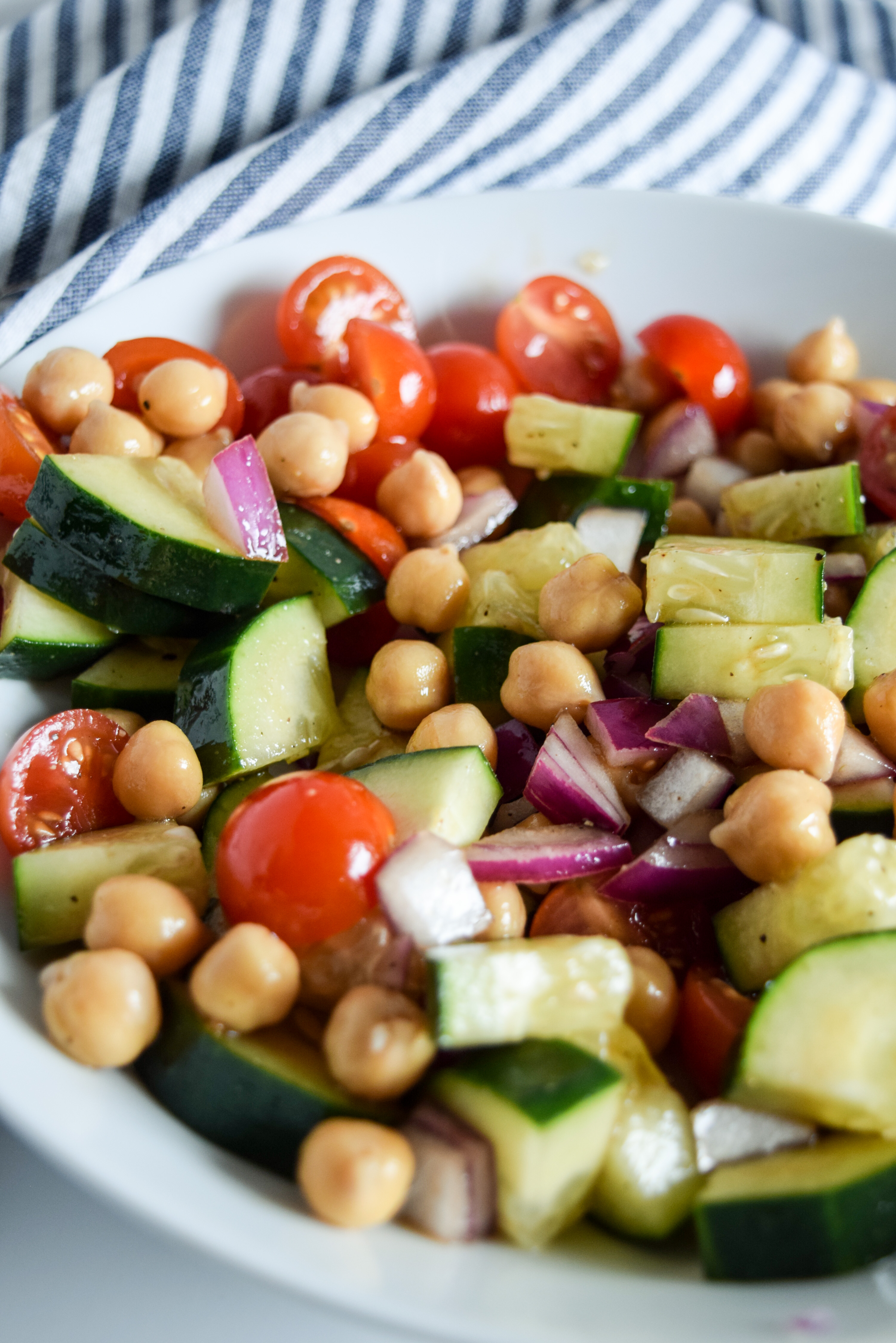 Balsamic Cucumber Chopped Salad