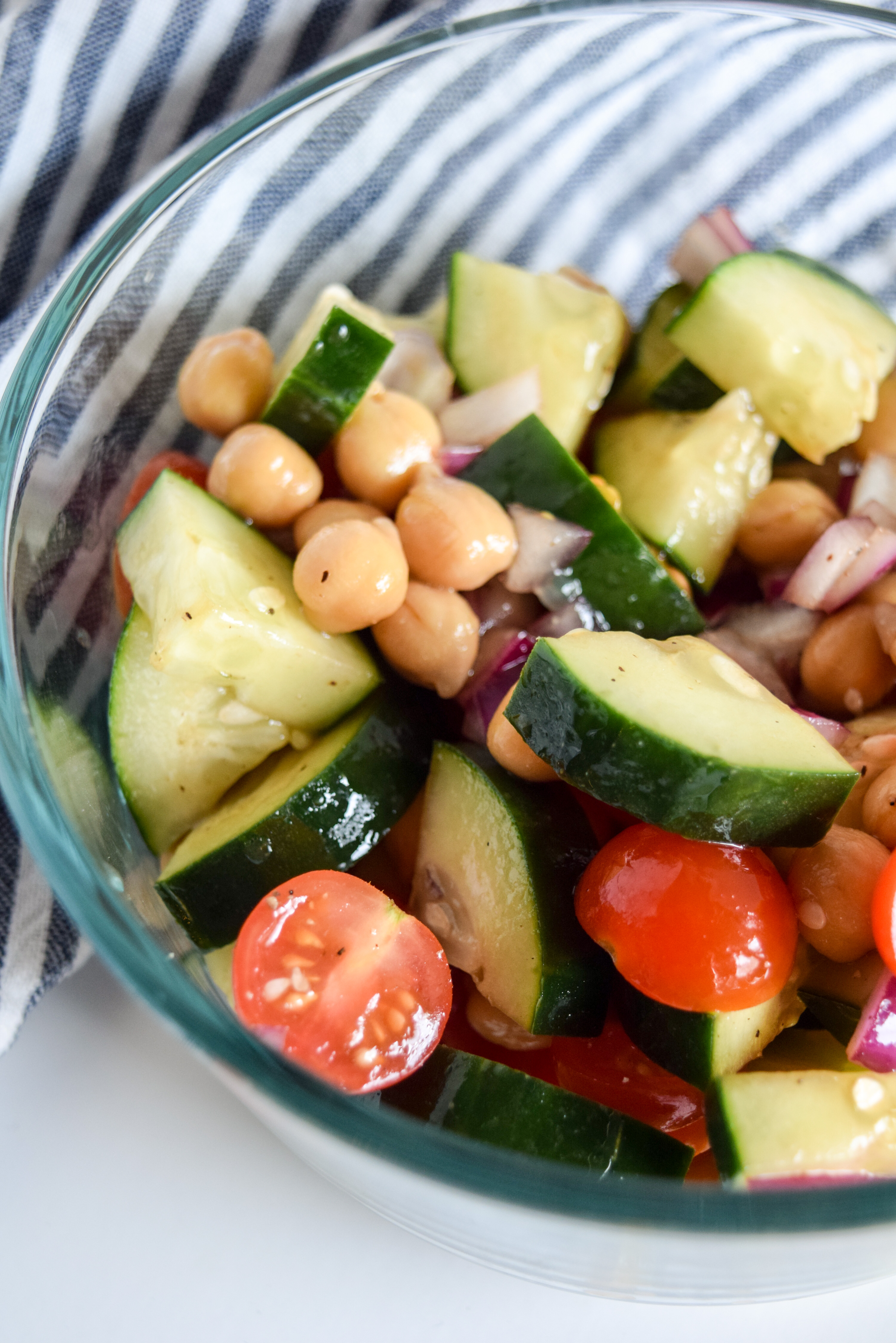 Balsamic Cucumber Chopped Salad