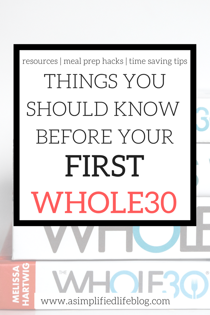 Things You Should Know Before Your First Whole30