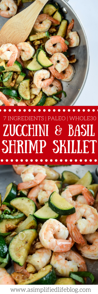 Zucchini & Basil Shrimp Skillet