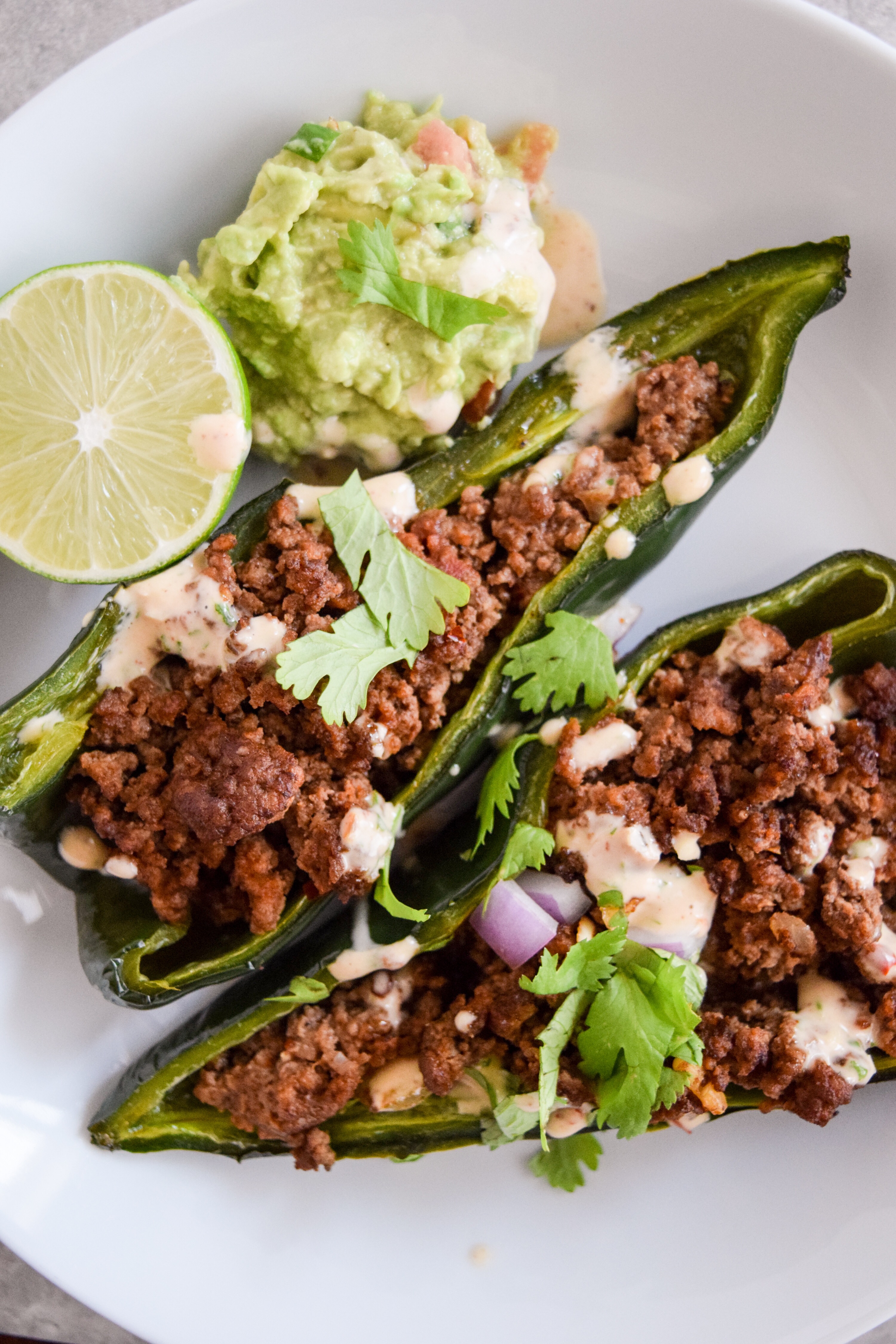 Easy Stuffed Poblano Peppers