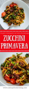 Zucchini Primavera