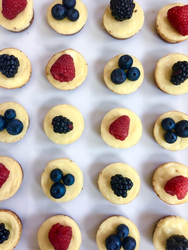 Mini Cheesecakes With Berries