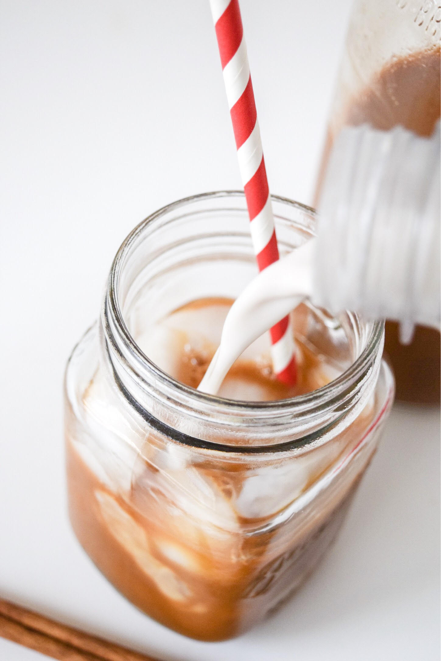 This chai tea concentrate from tea bags is surprisingly really easy to make! I like knowing that it's just tea, water, and a sweetener of choice! Saving for later.