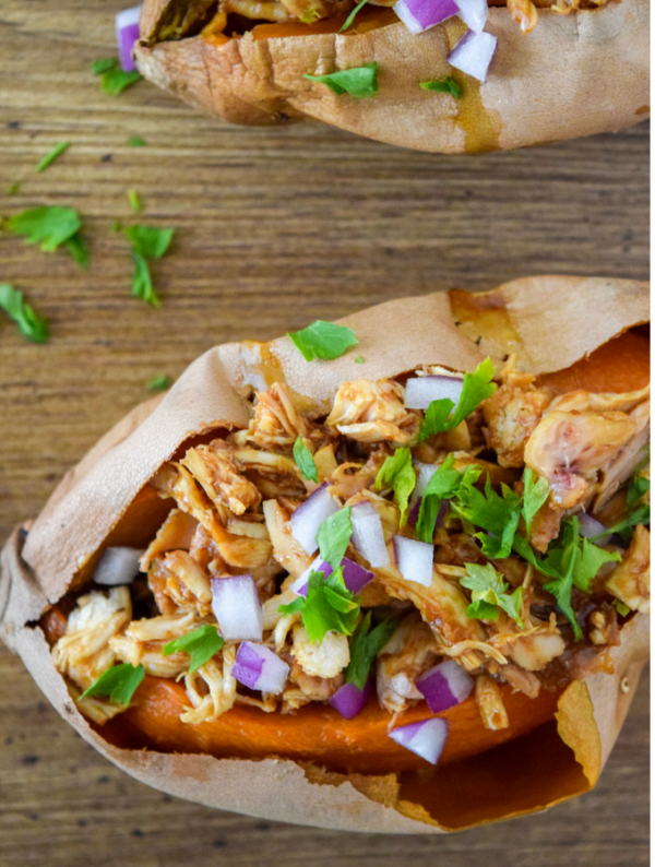These BBQ Chicken Stuffed Sweet Potatoes were a hit with my husband! Definitely making these again!