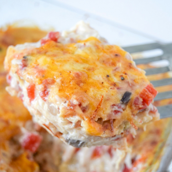 This Lightened Up King Ranch Casserole is the perfect crowd pleasing dinner! My husband loved it!