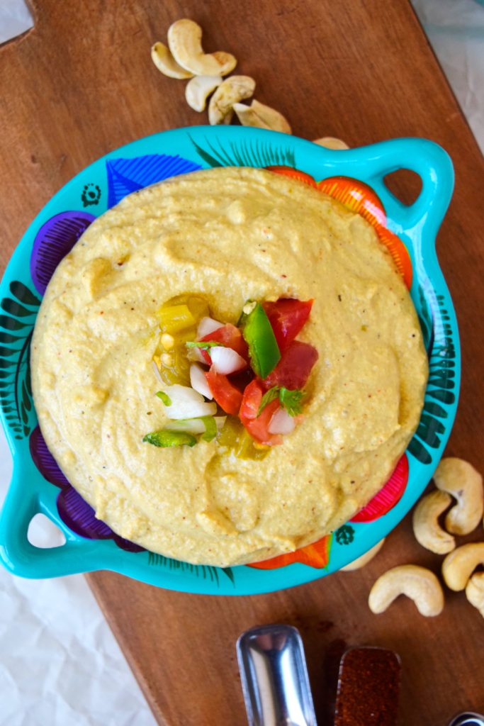 Vegan Green Chile Cashew Queso