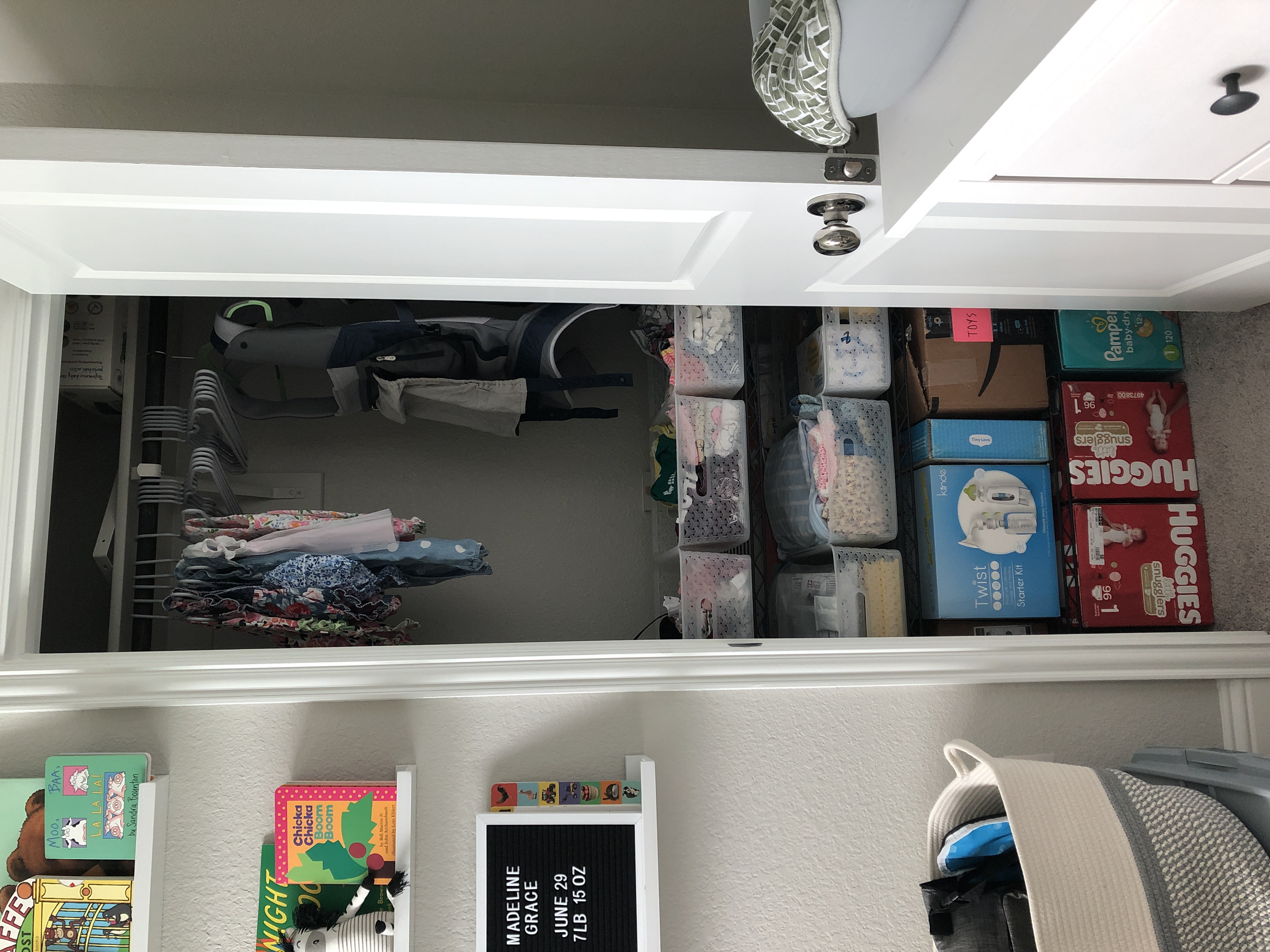 Nursery Closet - Organization Tips and Tricks